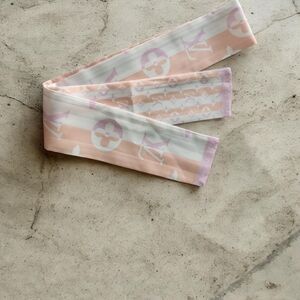 Pastel Pink and White Designer Scarf